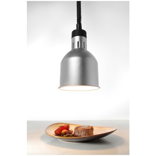 фото Цилиндрическая лампа для подогрева блюд с регулируемой высотой hendi, цвет серебряный, 273883