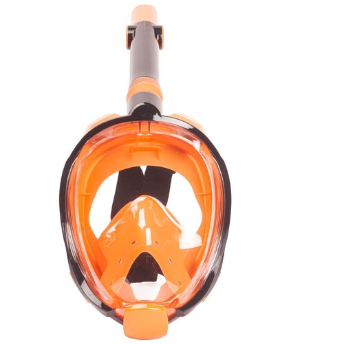 фото Полнолицевая маска для плавания (снорклинга) sargan галактика премиум цвет черны/оранжевый детская