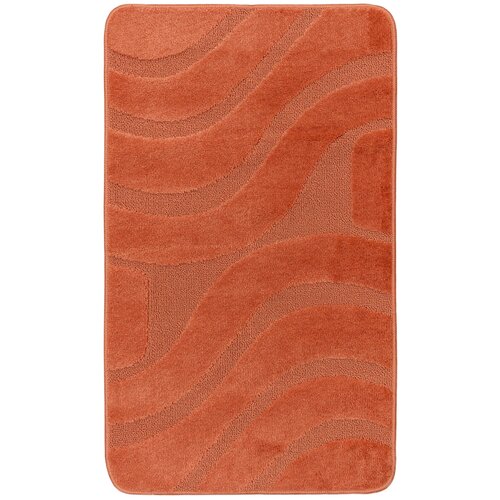 фото Оранжевый коврик для ванной комнаты confetti bath maximus symphony 2505 ginger прямоугольник (50*80 см)