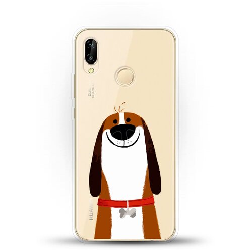фото Силиконовый чехол хороший бигль на huawei p20 lite andy & paul
