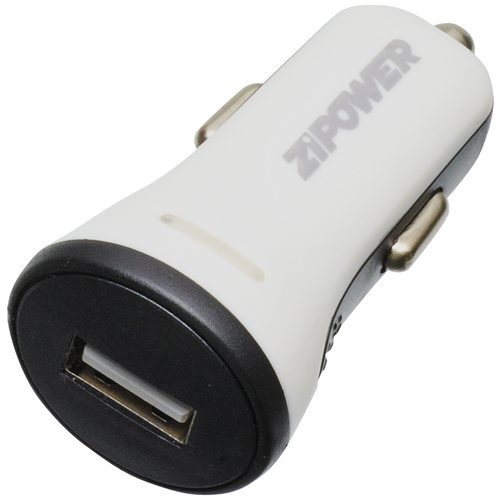 фото Универсальное зарядное устройство zipower usb port (2.1a)car charger with led