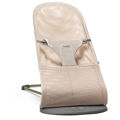 фото Babybjorn, кресло-шезлонг bliss mesh, жемчужно-розовый