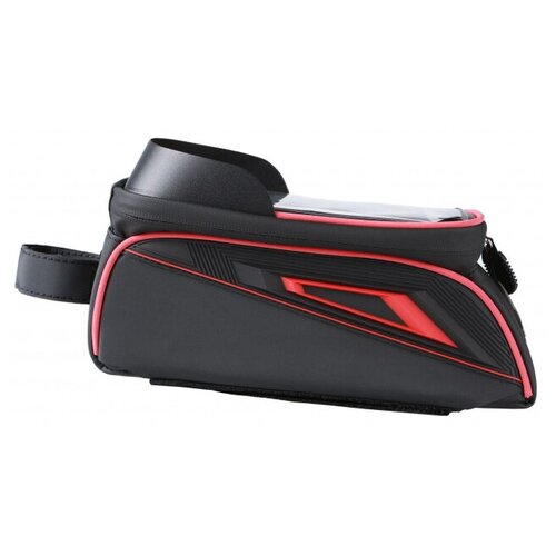 фото Велосипедная сумка eva case touch screen gps для смартфона 8" (black/red)