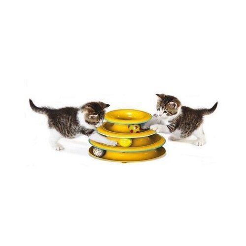 фото Petstages игрушка для кошек трек 3 этажа, основание 24 см, 0,416 кг (2 шт)