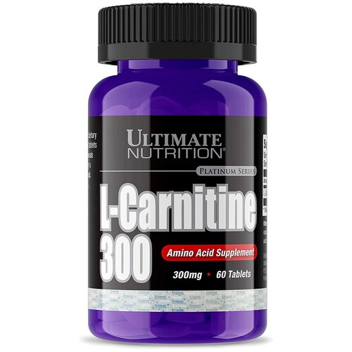 фото Ultimate nutrition l-карнитин 300 60 таблеток