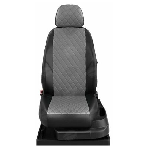 фото Чехлы на сиденья citroen c5 1 2000-2017 экокожа черный, серый автолидер ci04-0201-ec02-r-gra avtolider1