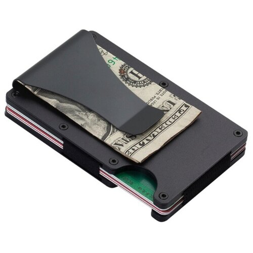 фото Кошелек с защитой от сканирования кредитных карт, черный вз
