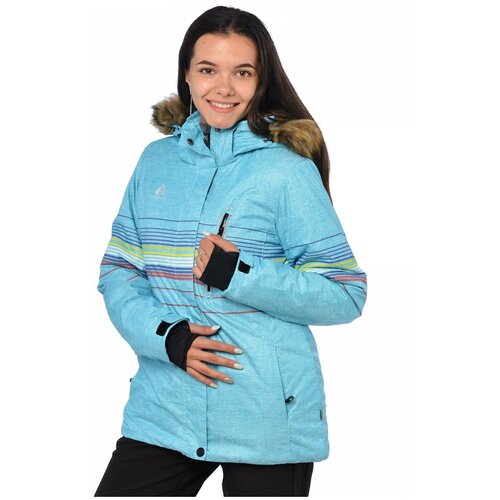 фото Горнолыжная куртка женская azimuth 15528 размер 44, голубой