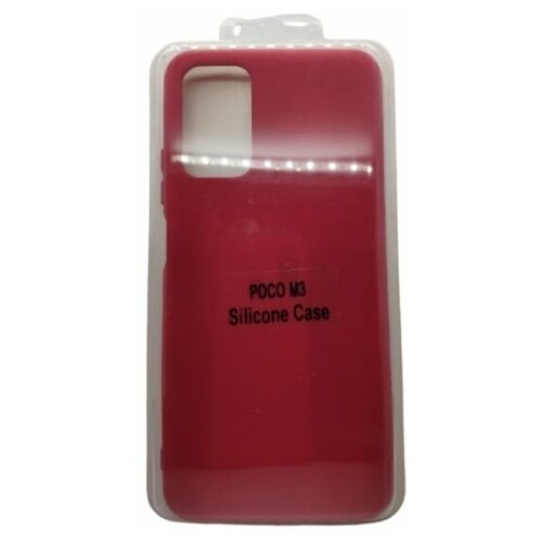 фото Xiaomi чехол silicone case xiaomi poco m3 (красный)