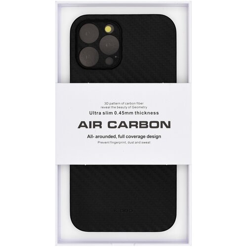 фото Чехол для iphone 12 pro max премиум класса air carbon черный