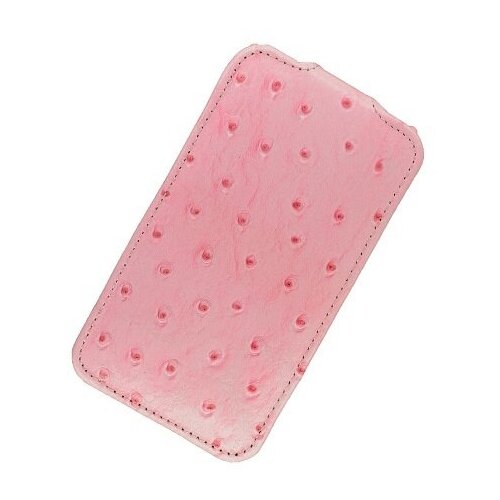 фото Кожаный чехол для apple iphone 3g/3gs melkco leather case - jacka type (ostrich print pattern - pink)