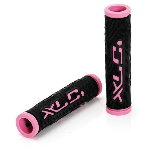 фото Грипсы xlc bar grips 'dual colour', black\pink, 125 mm