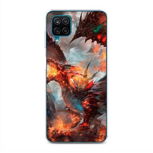 фото Силиконовый чехол "бушующий дракон" на samsung galaxy a12 / самсунг галакси а12 case place