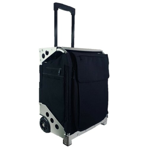 фото Сумка-чемодан для визажиста okiro art на колесах с набором косметичек из 4 х штук