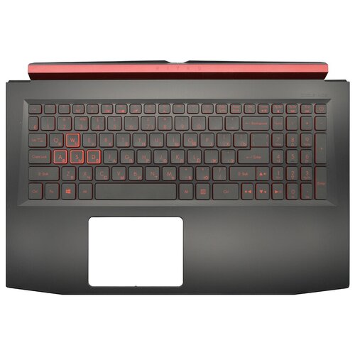 фото Клавиатура для ноутбука acer nitro 5 an515-51 черная топ-панель