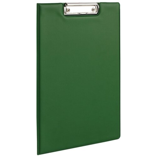 фото Brauberg папка-планшет с верхним прижимом и крышкой, а4 зеленый