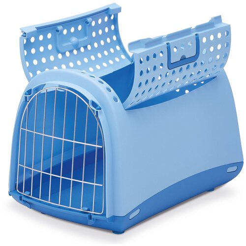 фото Imac переноска для кошек и собак linus cabrio 50х32х34,5h см, нежно-голубой
