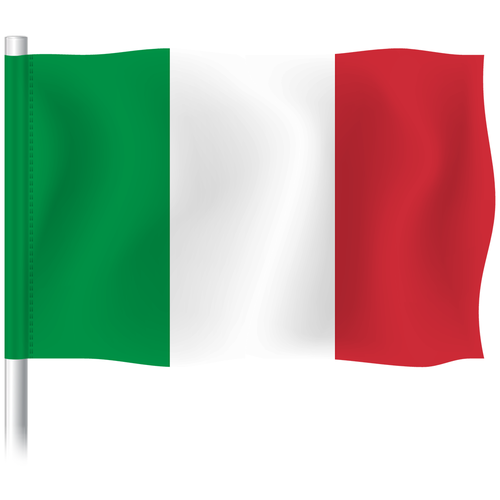 фото Флаг италии, размер 90x135 см. мега-арт