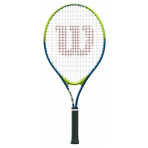 фото Ракетка теннисная wilson slam 25, арт. wrt20400u, для 7-8 лет,алюминий,со струнами, салатово-синяя