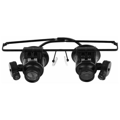 фото Ювелирные лупа очки с подсветкой magnifier 20х - 9892a-ii