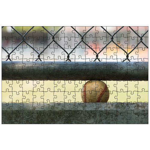 фото Магнитный пазл 27x18см."мяч, бейсбол, спорт" на холодильник lotsprints