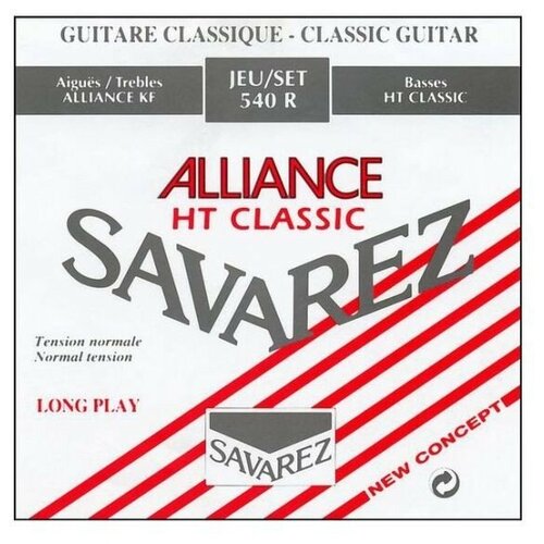 фото Savarez ref 540r alliance red standard tension струны для классической гитары, нейлон