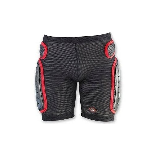 фото Шорты nidecker, padded plastic shorts, xl, black/red