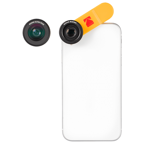 фото Набор объективов для смартфона kodak smartphone 2-in-1 lens set (ultra wide + macro) ksm001