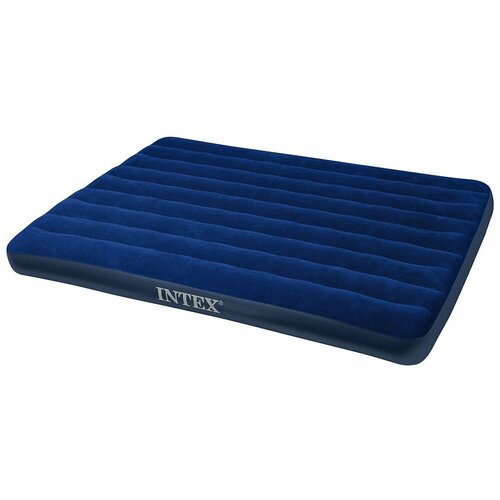 фото Надувной матрас intex classic downy bed (68759), синий