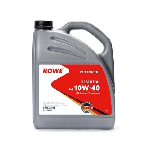 фото Синтетическое моторное масло rowe essential sae 10w-40, 4 л