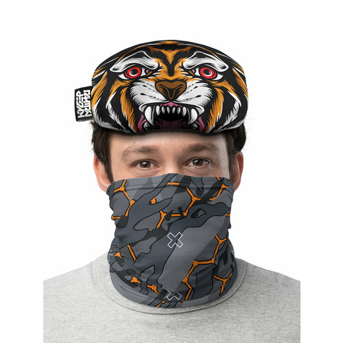 фото Универсальный чехол для защиты маски с принтом тигр. защита мотоочков от царапин и пыли. кибермашина