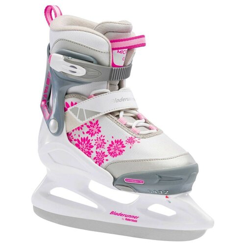фото Детские раздвижные коньки bladerunner micro ice g 21/22 - white/pink р. 29 - 34