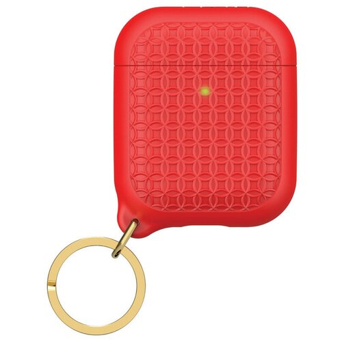 фото Чехол с карабином catalyst keyring case для airpods 1&2, цвет красный (catapdkeyred)