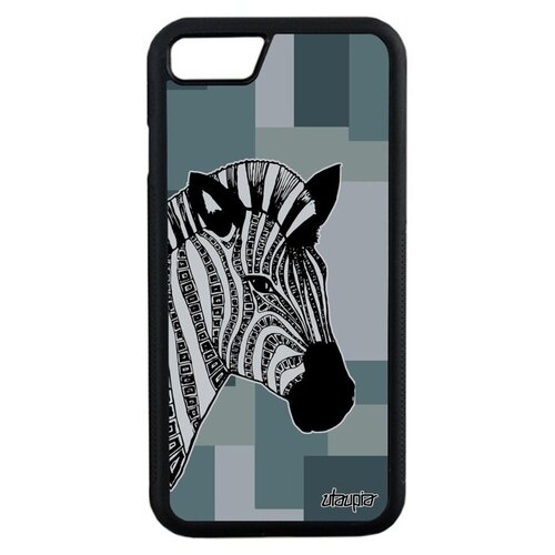 фото Противоударный чехол на телефон // iphone 7 // "зебра" полосатая дизайн, utaupia, цветной