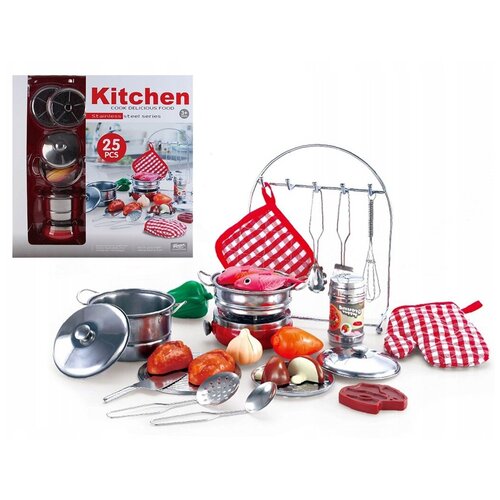 фото Набор кухонной посуды junfa металл, 25 предметов, 41*39,5*10 см (555- bx010) junfa toys