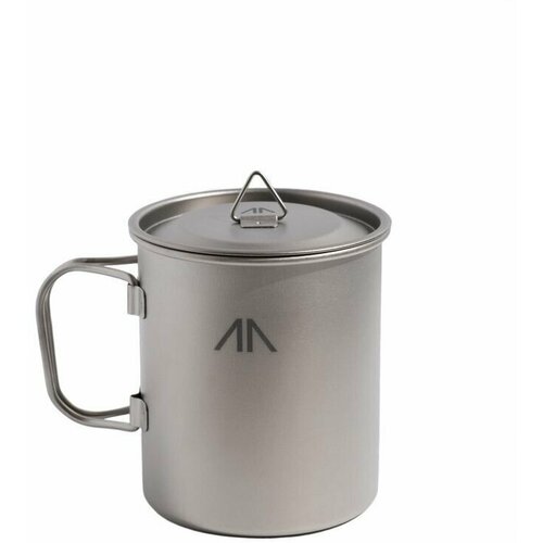 фото Сверхлегкая титановая кружка goraa single-wall titanium mug with folding handle and lid со складными ручками и крышкой нет бренда