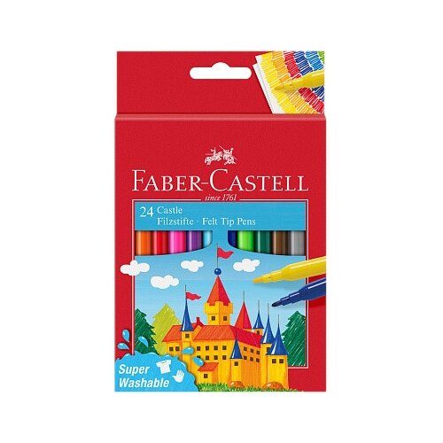 фото Faber-castell набор фломастеров замок, 24 шт. (554202)
