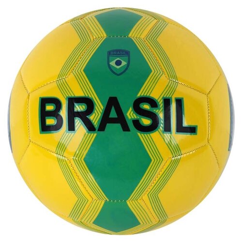 фото Мяч футбольный, "бразилия", надпись и флаг, материал пвх, размер 5 джамбо тойз