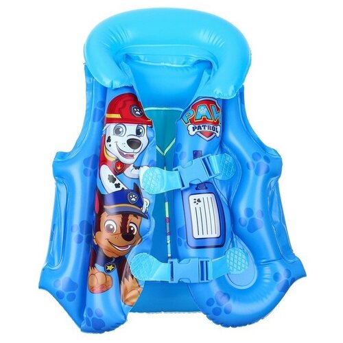 фото Жилет надувной для плавания, детский, щенячий патруль, цвет голубой