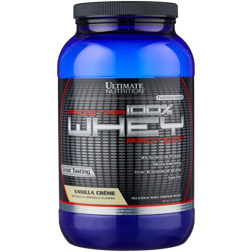 фото Протеин ultimate nutrition prostar 100% whey protein, 907 гр., ваниль-крем