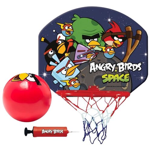 фото 1toy angry birds баскетболный щит с кольцом т56201