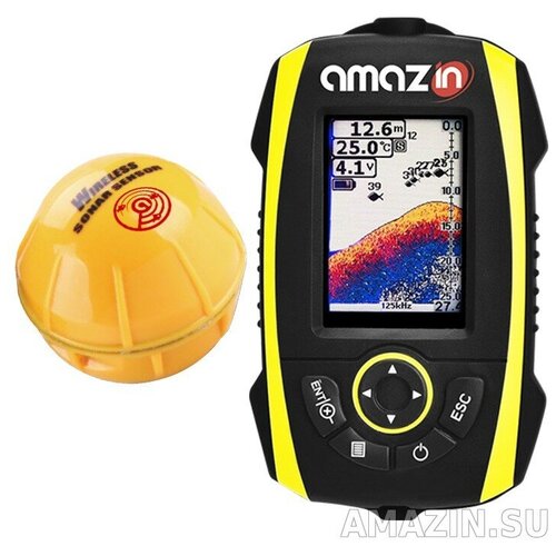 фото Беспроводной эхолот для рыбалки amazin fishfinder ff777w