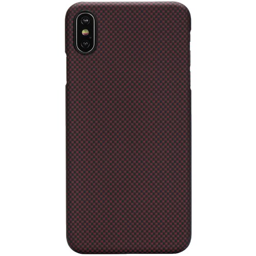 фото Чехол-накладка pitaka magcase (арамид) для apple iphone xs max black/red plain