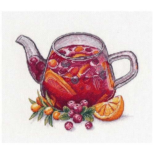 фото Овен набор для вышивания ягодный чай 20 x 16 см (1364)