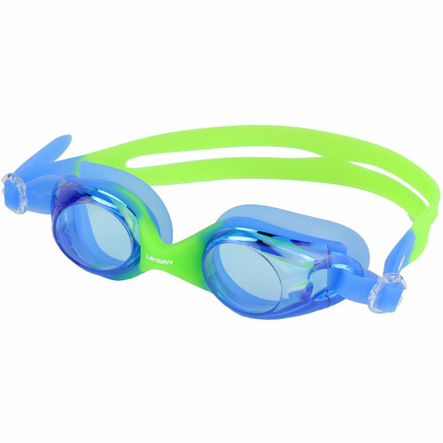 фото Очки плавательные детские larsen g323 синий/зеленый