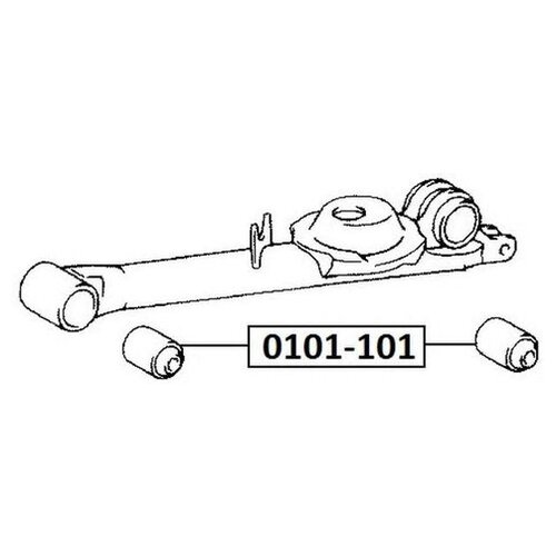 фото Сайлентблок рычага подвески asva 0101-101 для toyota town ace