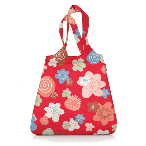 фото Сумка складная mini maxi shopper flowers red reisenthel