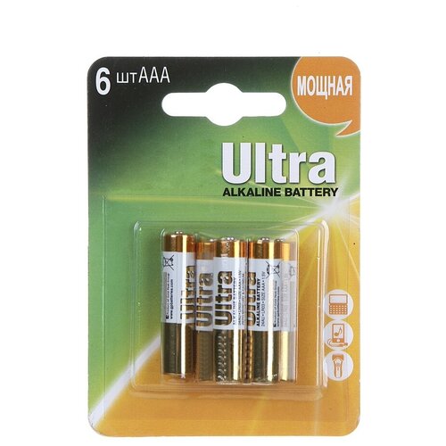 Фото - Батарейка AAA - GP Ultra Alkaline 24AU4/2-2CR6 (6 штук) батарейка aaa videx lr3 vid lr3 2smb 2 штуки