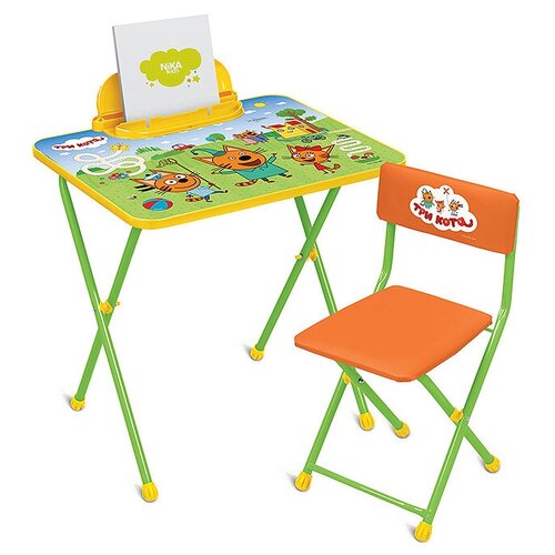 фото Комплект стол и стул оранжевый ника