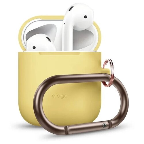 фото Elago для airpods чехол hang case yellow